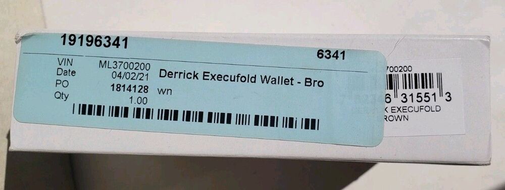 NIB Fossil Men's Derrick Brown Leather Wallet 100% Leather 4 x .75 x 3.25 - Picture 11 of 11